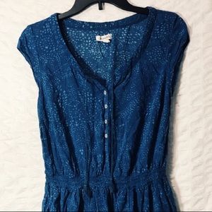 Deep Blue Beachy Mini Dress